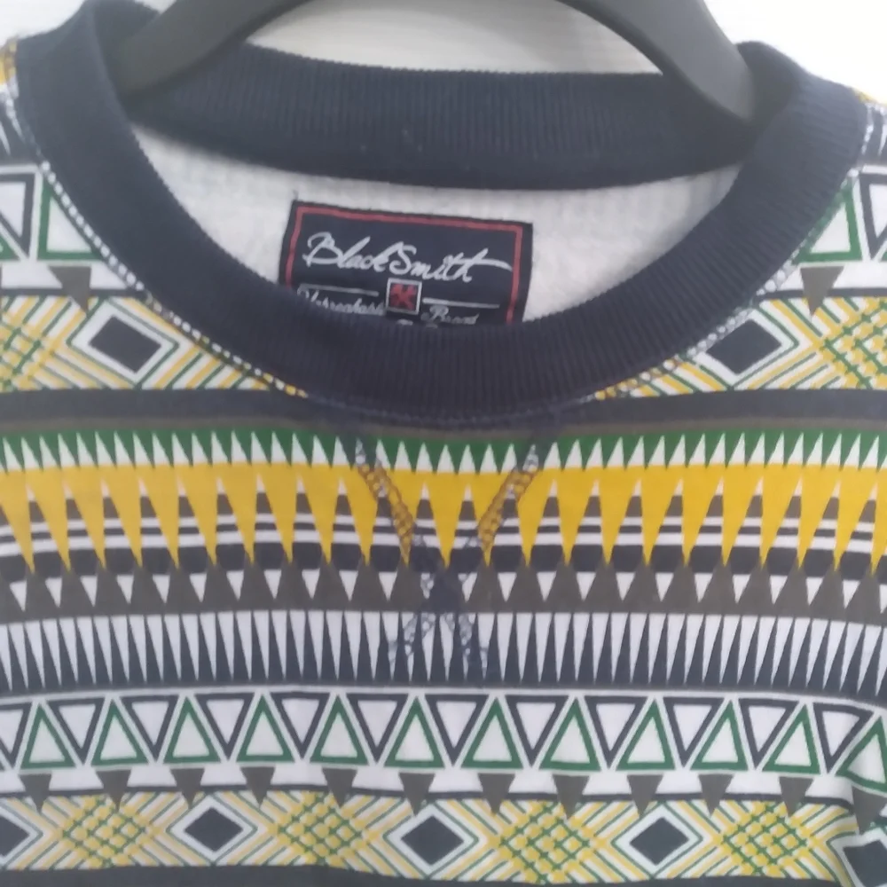 BlackSmith Aztec‎ Print Pullover Crewneck Long Sleeve Sweater, Size Unknown